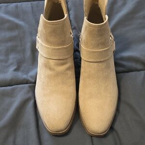 Womens Tan Suede Ankle Boots